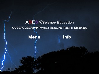 ASESK GCSE Physics Resources Pack 5 - Electricity