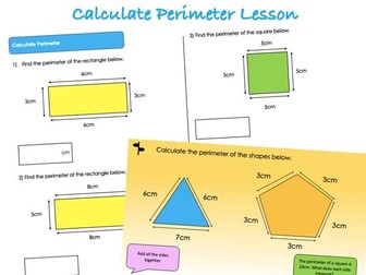 Year 3 Length and Perimeter - Calculate Perimeter Lesson