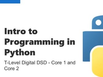 Core 1 & 2: T- Level Digital Software Development