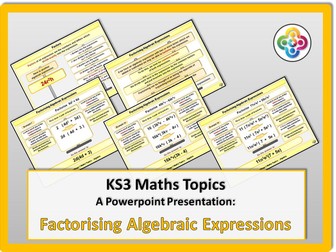Factorising Algebraic Expressions