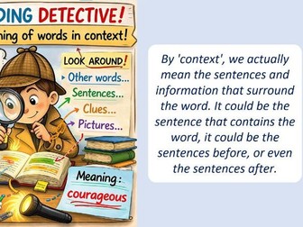 Reading words in context - Guided reading