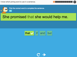 I know which joining word to use in a sentence - Interactive Activity - Year 2 Spag