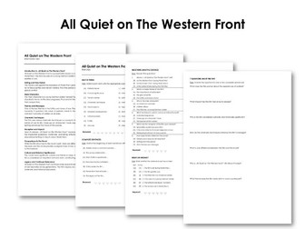 The Movie "All Quiet on The Western Front"