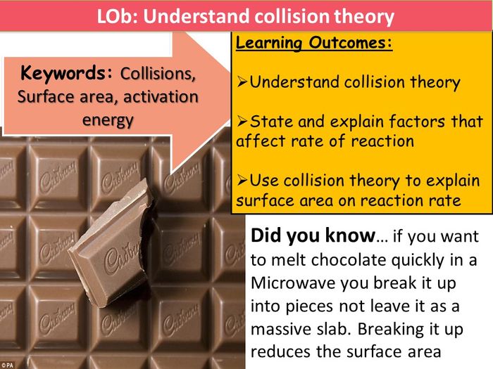 Collision Theory And Surface Area | Teaching Resources