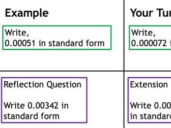 Introductory Lessons to Standard Form