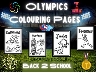 Olympic Sport-tacular: Printable Colouring Pages to Go for the Gold! FUN ACTIVITY ~ Back 2 School