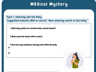 Medical Mysteries Research Activity | Human Body Systems & Biology