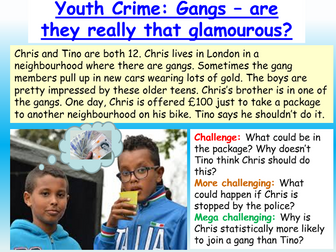 Gangs / Youth Crime PSHE