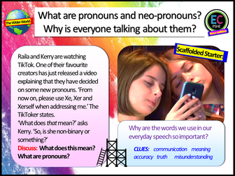 Pronouns and Gender PSHE