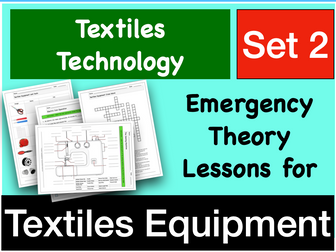 Textiles Technology Lessons Set 2 - "Textiles Equipment"