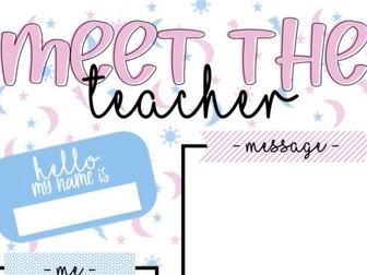 Meet Your Teacher Template