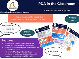 PDA in the Classroom: A Neuroaffirmative Approach for Autistic Children