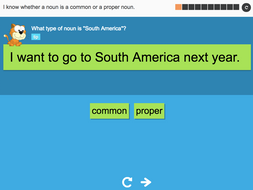 I know whether a noun is a common or a proper noun - Interactive Activity - Year 3 Spag