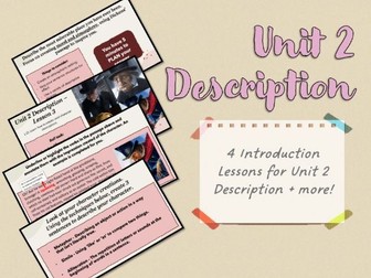 WJEC English Language Unit 2: Introduction to Description