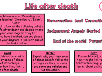 AQA A GCSE Islam Beliefs and Teachings Lesson 6 - Life after death