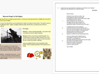 AQA Power and Conflict Poetry - Essay Writing Practice