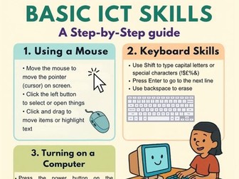 ICT skills visual step by step guide