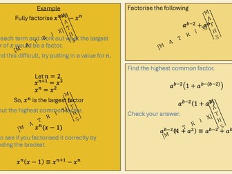 Unit 1 Lesson 3: Higher Simplifying Algebraic Fractions