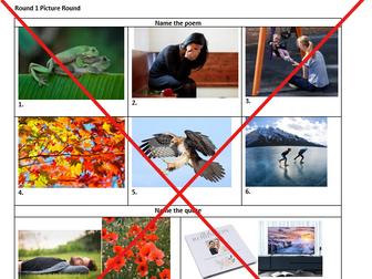 Eduqas Nature Poems Revision Quiz