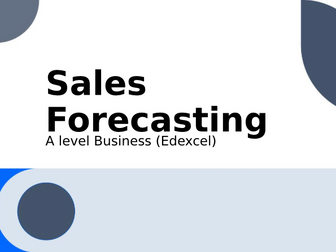 A-level Business (Edexcel): Sales Forecasting