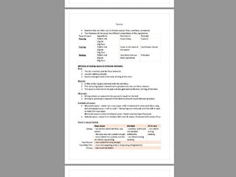 GCSE Food Preparation and Nutrition: Skills Requirements