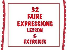 GCSE FRENCH: French Faire Expressions Lesson + Exercises