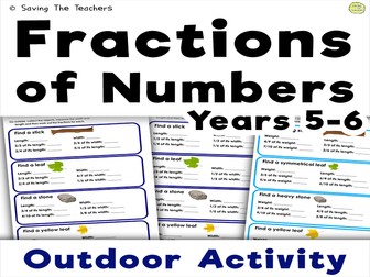 Fractions of Numbers: Outdoor Activity