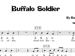 Reggae: Buffalo Soldier - Bob Marley Keyboard Sheet Music | Teaching