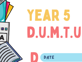 Year 5 DUMTUMS poster