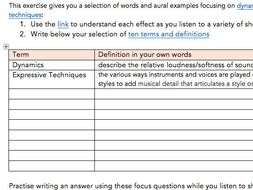 HSC Music 1 Aural Exercise - Dynamics and Expressive Techniques