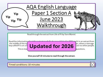 AQA English Language Paper 1 June 2023