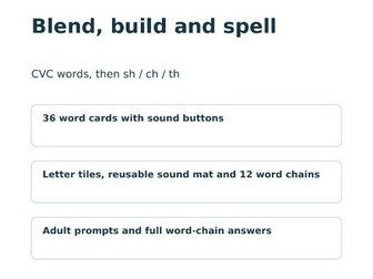 KS1 Dyslexia Support: Blend, Build & Spell