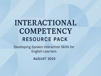 Interactional Competency Resource Pack