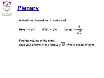 Surds - Introduction and Simplifying