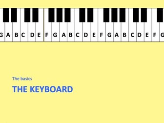Treble Clef and Keyboard Skills Booklet