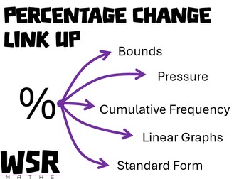 Percentage Change - Link Up Worksheet