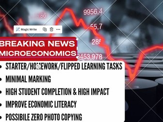 Costs (Marginal, Total, Average etc.) - Homework, Starter, Revision or Flipped Learning task