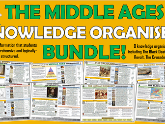 The Middle Ages - Knowledge Organisers Bundle!
