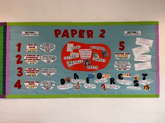 English Language GCSE AQA PAPER 2 Display
