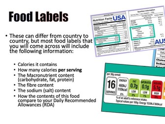 Reading Nutrition Labels