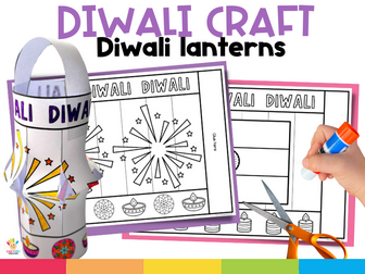 Diwali Craft - Make a Lantern Templates