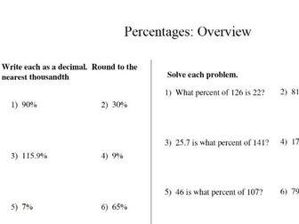 GCSE Maths: Percentages Revision
