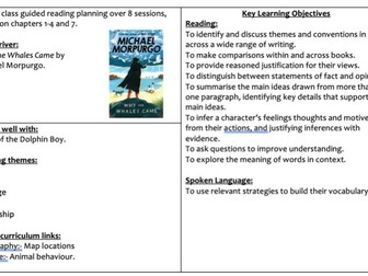 Why the Whales Came- 8 reading lessons