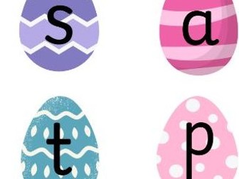 Phase 2 Phonics Egg Flashcards