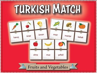 Turkish Match - Fruits and Vegetables