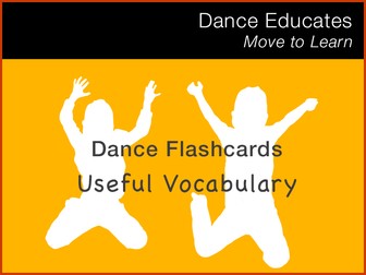 Dance Flashcards: Useful Vocabulary