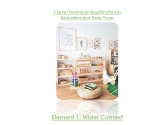 TLevel in Education and Early Years Element 1