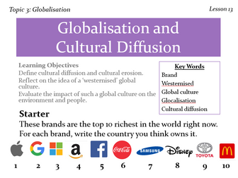 13 – Globalisation and Cultural Diffusion (Globalisation, Edexcel, A level)