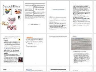 Sexual Ethics Workbook and Power Points