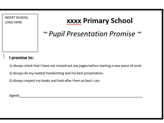 Pupil presentation promise